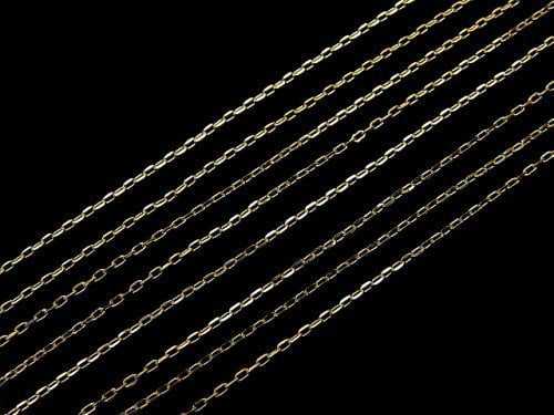 [Video][K10 Yellow Gold]Cable Chain NO.3 0.8mm [40cm][45cm]Necklace 1pc