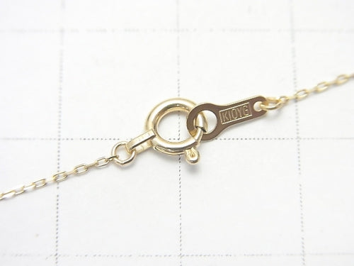 [Video][K10 Yellow Gold] Cable Chain NO.3 0.8mm [40cm][45cm] Necklace 1pc