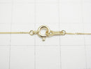 [K10 Yellow Gold] Flat Curb Chain [40cm][45cm] Necklace 1pc