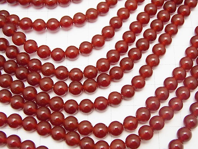 1strand $5.79! Red Agate AAA Round 6mm 1strand beads (aprx.15inch / 36cm)