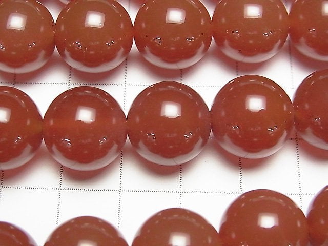 Red Agate AAA Round 14 mm half or 1 strand beads (aprx.15 inch / 36 cm)