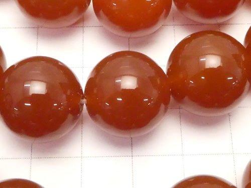 Red Agate AAA Round 16 mm half or 1 strand beads (aprx.15 inch / 36 cm)