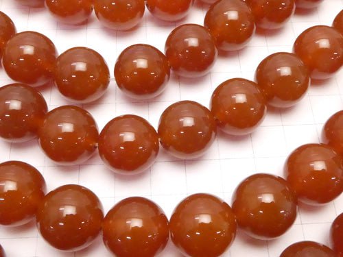 Red Agate AAA Round 16 mm half or 1 strand beads (aprx.15 inch / 36 cm)