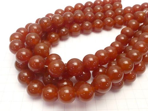 Red Agate AAA Round 16 mm half or 1 strand beads (aprx.15 inch / 36 cm)