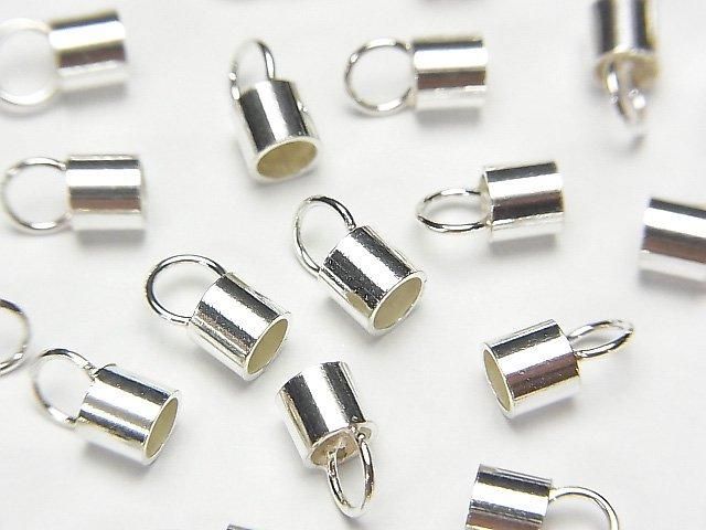 Silver925  End Cap [1mm][1.2mm][1.5mm][2mm][2.5mm][3mm][4mm] No coating  2pcs