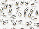 Silver925  End Cap [1mm][1.2mm][1.5mm][2mm][2.5mm][3mm][4mm] No coating  2pcs
