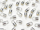 Silver925  End Cap [0.8mm][1mm ][1.2mm ][1.7mm][2mm][2.5mm][3mm][4mm] No coating  2pcs