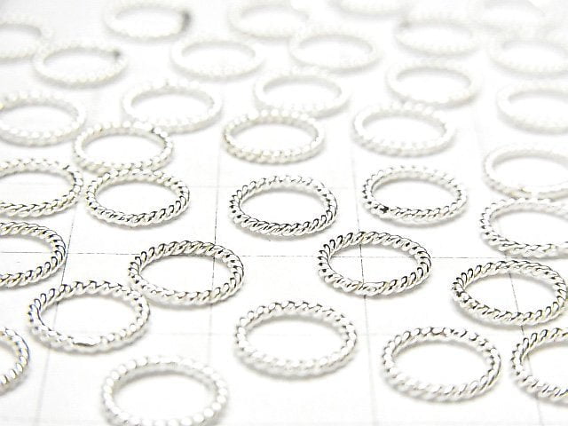 Silver925 Rope Ring (Does not open or close) Pure Silver Finish 4,6,8,10,12,14mm 10pcs