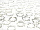 Silver925 Rope Ring (Does not open or close) Pure Silver Finish 4,6,8,10,12,14mm 5pcs