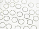 Silver925 Rope Ring (Doesn't Open) Pure Silver Finish 4, 6, 8, 10, 12, 14mm 5pcs