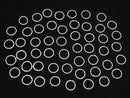 Silver925 Rope Rings (Doesn't Open) Rhodium Plated 4, 6, 8, 10, 12, 14mm, 10pcs