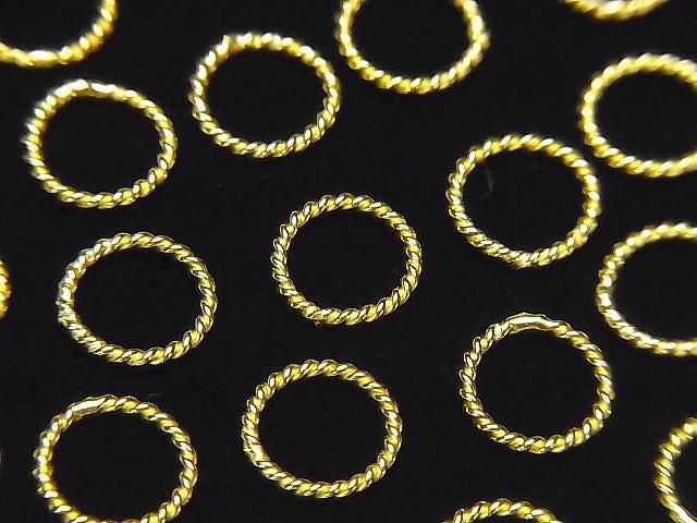 Bague Corde en Argent 925 (Non ouvrable) 18KGP 4 6 8 10 12 14mm 5pcs