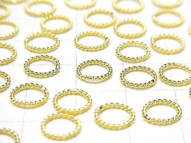 Silver925 rope ring (no opening and closing) 18KGP 4,6,8,10,12,14mm 10pcs