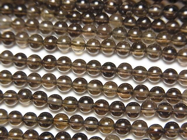 [Video] Smoky Quartz AAA Round 3mm 1-strand beads (approx. 15 inches/38 cm)