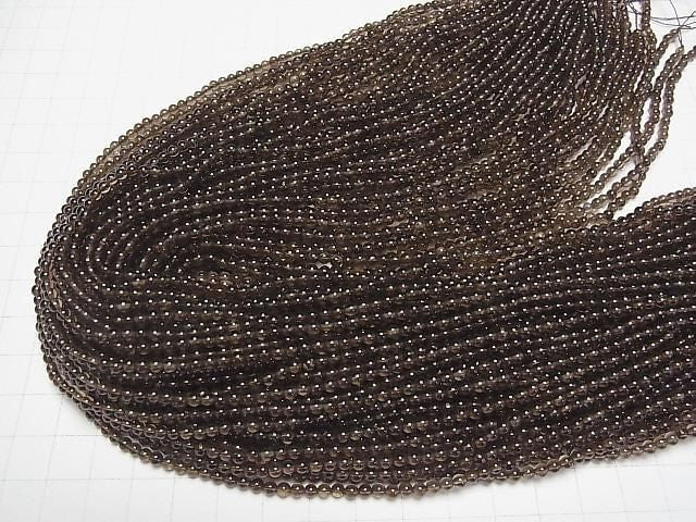 [Video] Smoky Quartz AAA Round 3mm 1-strand beads (approx. 15 inches/38 cm)