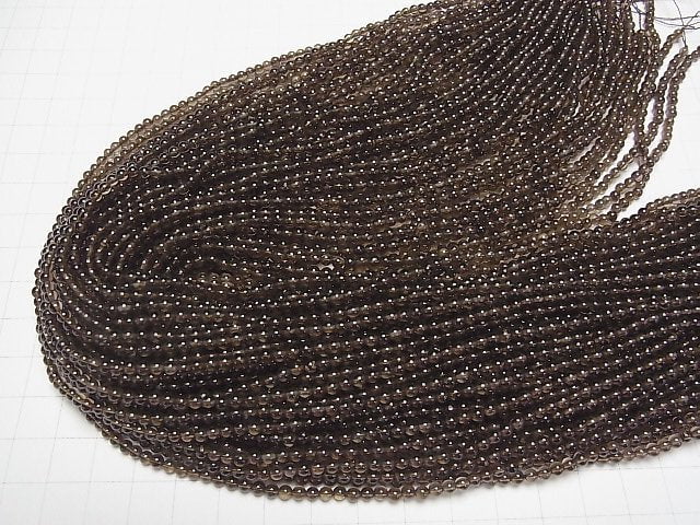 [Video]Smoky Quartz AAA Round 3mm 1strand beads (aprx.15inch/38cm)