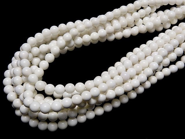 White Onyx AAA Round 6mm 1strand beads (aprx.15inch/38cm)