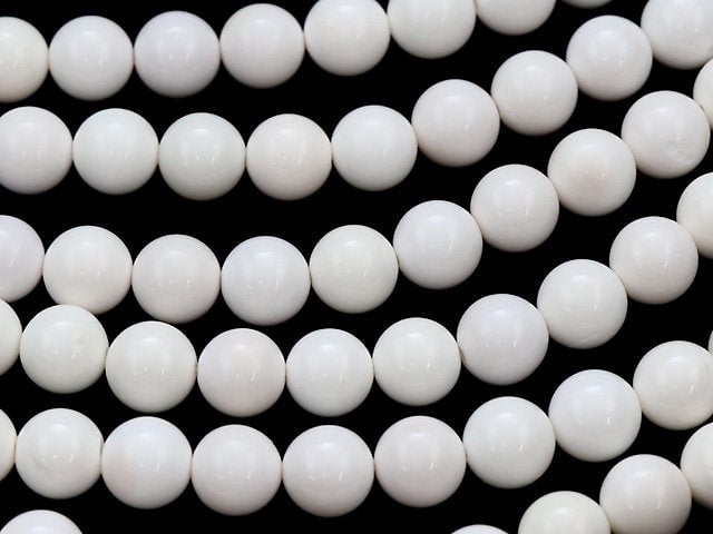White Onyx AAA Round 10mm half or 1strand beads (aprx.15inch/37cm)