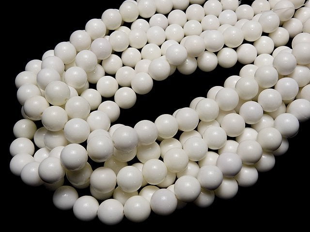 White Onyx AAA Round 12mm 1/4 or 1strand beads (aprx.15inch/36cm)