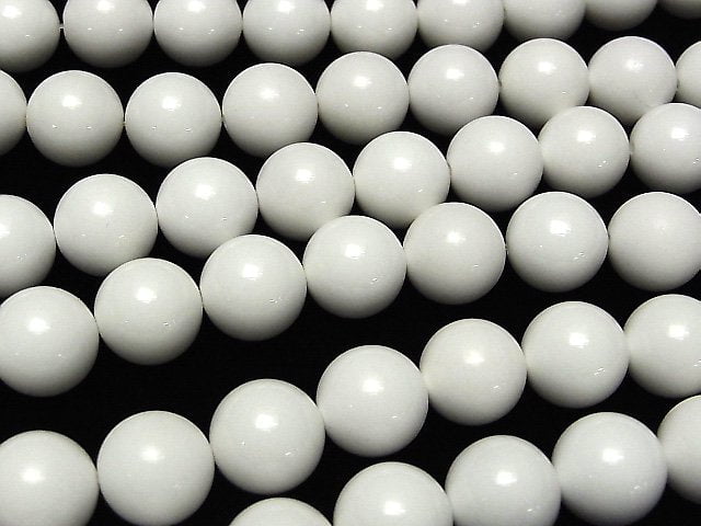 [Video] White Onyx AAA Round 14mm 1/4 or 1strand beads (aprx.14inch/35cm)