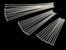 Silver925  Ball Head Pin  No coating  [0.5x25mm][0.5x30mm][0.5x35mm][0.5x40mm] 10pcs