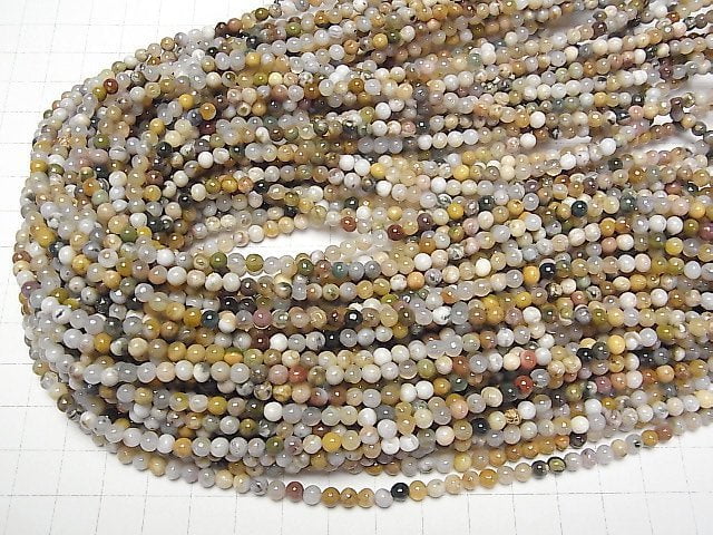 Ocean Jasper Round 4mm 1strand beads (aprx.15inch/38cm)