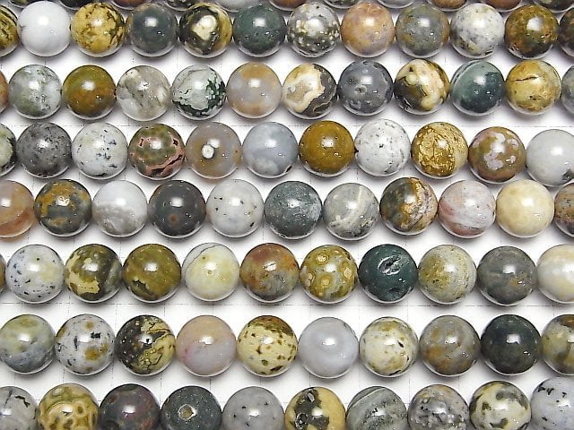 Ocean Jasper Round 12mm half or 1strand beads (aprx.14inch/35cm)