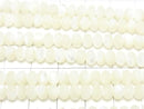 High Quality! Mother of Pearl MOP White Faceted Button Rondelle 6x6x4mm half or 1strand beads (aprx.15inch/37cm)