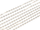 14KGF Pink Gold Filled Azuki Chain 1.5mm [40cm][45cm][50cm] Necklace 1pc