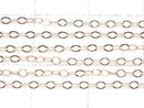 14KGF Pink Gold Filled Azuki Chain 1.5mm [40cm][45cm][50cm] Necklace 1pc