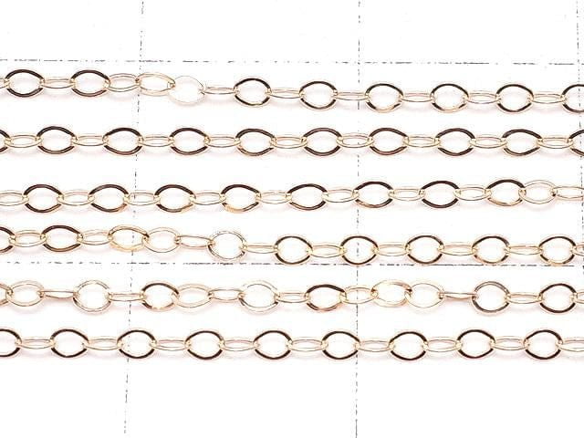 14KGF Pink Gold Filled Azuki Chain 1.5mm [40cm][45cm][50cm] Necklace 1pc