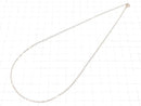 14KGF Pink Gold Filled Azuki Chain 1.5mm [40cm][45cm][50cm] Necklace 1pc