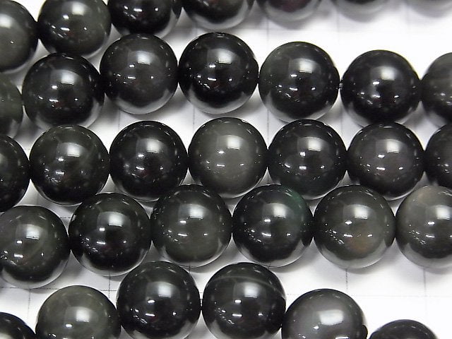 1strand $6.79! Rainbow Obsidian AAA Round 10mm 1strand beads (aprx.15inch / 36cm)