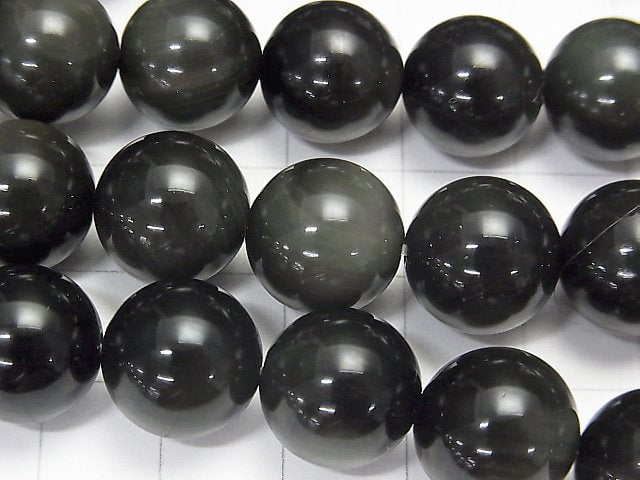 [Video] Rainbow Obsidian AAA Round 12mm 1strand beads (aprx.15inch / 37cm)