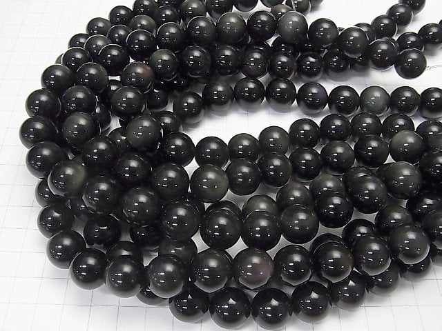 1strand $8.79! Rainbow Obsidian AAA Round 14mm 1strand beads (aprx.15inch / 36cm)