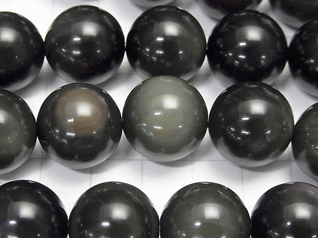 Rainbow Obsidian AAA Round 16mm half or 1strand beads (aprx.14inch / 34cm)