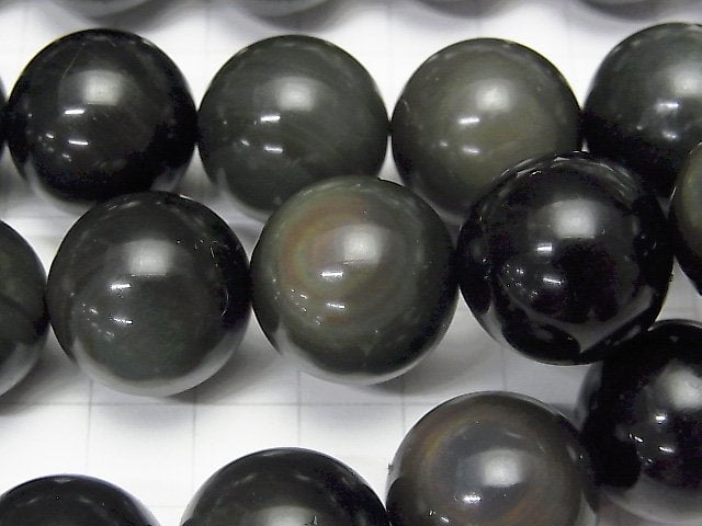 Rainbow Obsidian AAA Round 18mm half or 1strand beads (aprx.15inch / 36cm)