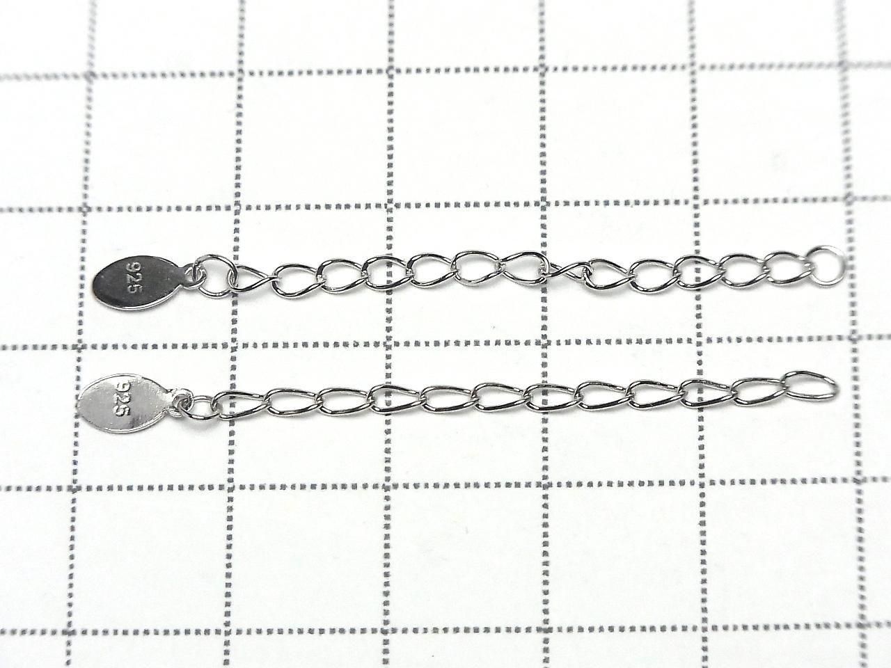Pièces de réglage argent 925 (plaque) [Sans revêtement] [Plaqué rhodium] [Plaqué or 18 carats] 2 pcs
