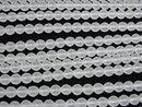 [Video] Frosted Crystal Quartz AAA 64Faceted Round 6mm half or 1strand beads (aprx.15inch / 37cm)