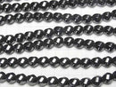 [Video] Hematite  Twist 6Faceted Round 8x8mm x8mm  1strand beads (aprx.15inch/38cm)