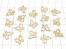 Metal Parts Charm butterfly 12 x 10 mm gold color (with CZ) 1 pc