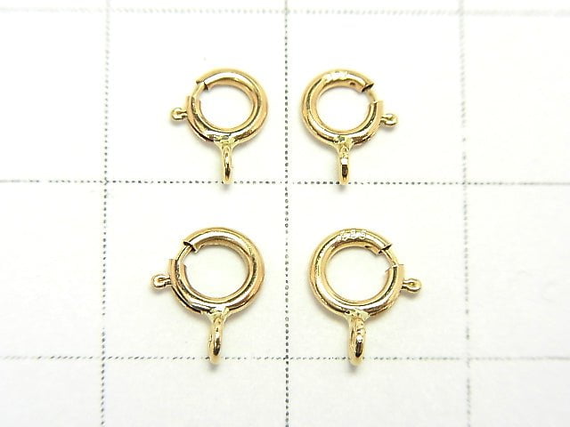 [K14 Yellow Gold]Spring Ring [4.5mm][5mm]1pc