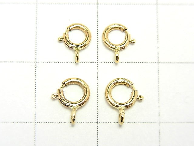 [K14 Yellow Gold] Spring Ring [4.5mm][5mm] 1pc