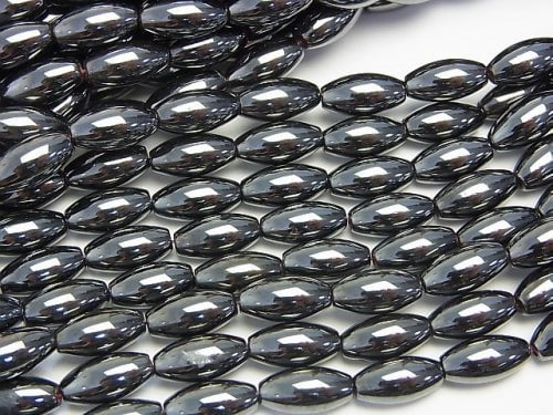 Magnetic!  1strand $5.79! Hematite  Rice 12x6mm x6mm  1strand beads (aprx.15inch/38cm)