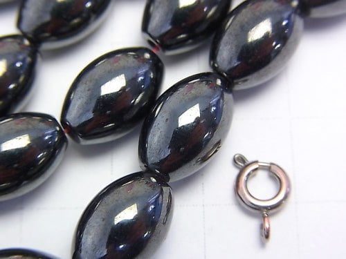 Magnetic!  1strand $5.79! Hematite  Rice 12x8mm x8mm  1strand beads (aprx.15inch/38cm)