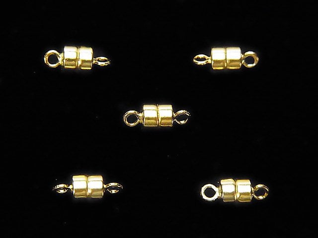 14KGF Magnetic Clasp 4x5mm 1pair (2 pieces)