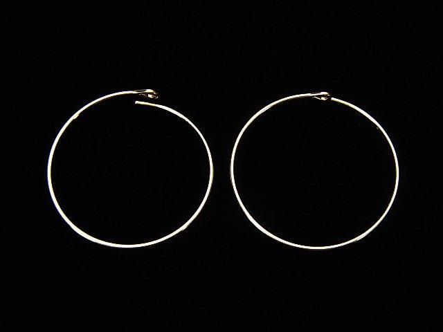 14KGF Earrings Hoop [16mm]-[50mm] 1pair