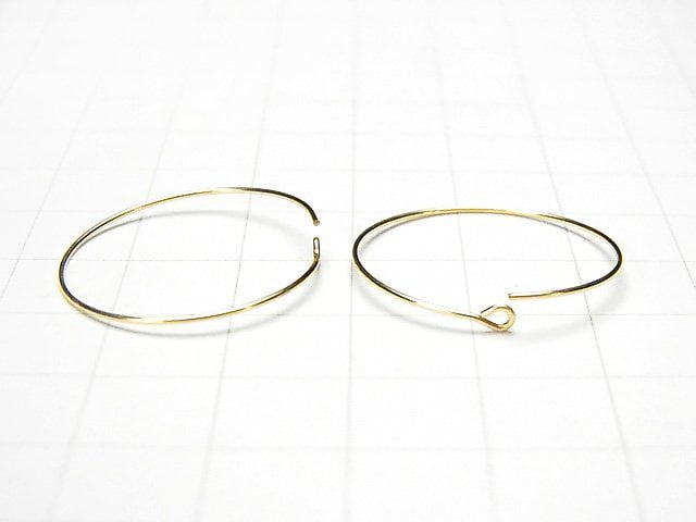 14KGF Earrings Hoop [16mm]-[50mm] 1pair