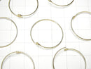 14KGF Hoop Earrings [16mm]-[50mm] 1 pair