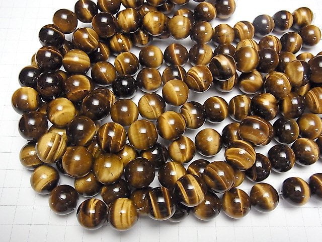 [Video]Yellow Tiger's Eye AA++ Round 16mm half or 1strand beads (aprx.15inch/37cm)